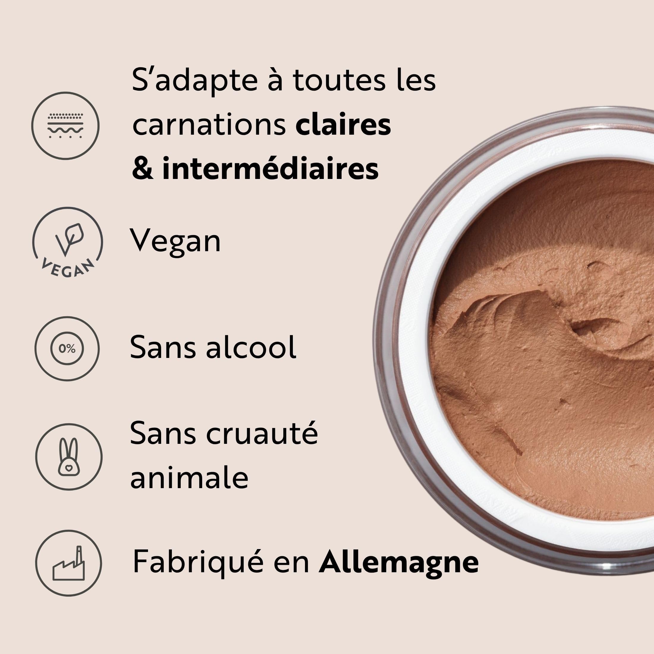 M. Asam MAGIC FINISH Fond de Teint Mousse Classic (30ml), une Base Maquillage 4-En-1 : Primer, Make Up, Poudre & Anti-Cernes, Fond de Teint Naturel & Léger pour Tout Type de Peau, Végétalien