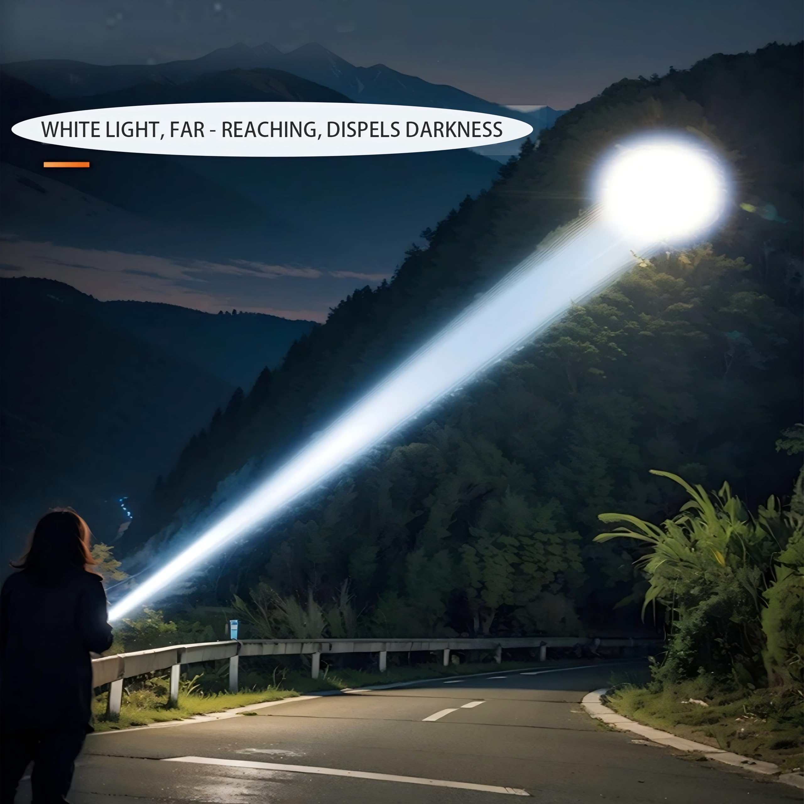Lampe torche LED haute puissance X10, puissante 10 000 lumens avec 6 modes, chargement USB, évolutive, étanche, adaptée pour la pêche, le camping, l'exploration, la randonnée, les situations