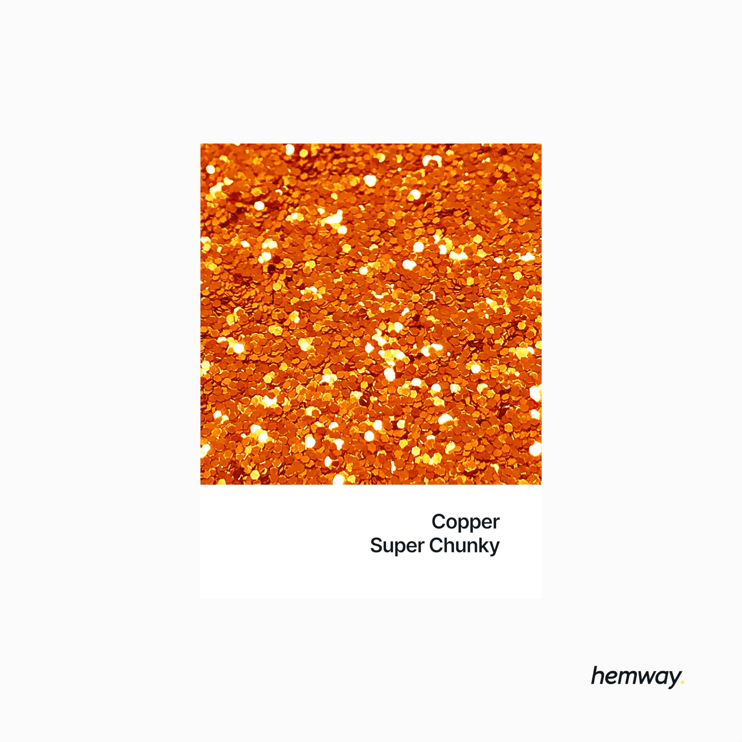 Hemway Glitter Shaker Copper 110g x2 Pack Super Chunky, Craft Glitter Shakers for Resin & Epoxy Crafts - Image 2
