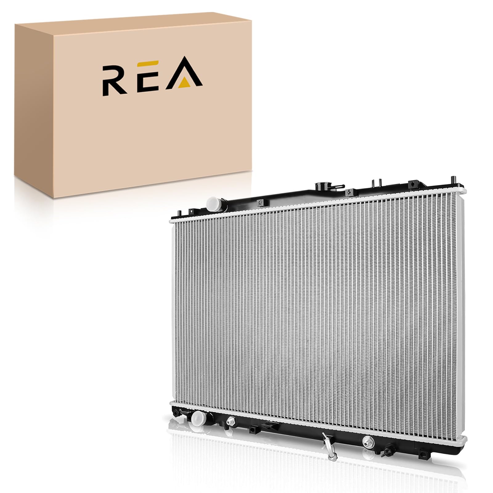 Engine Coolant Radiator Assembly with Transmission Oil Cooler Compatible with Acura MDX 2003-2006 3.5L &amp; Honda Pilot 2005 3.5L, Automatic Transmission, Replace# 19010RDJA51, 19010RDJA52