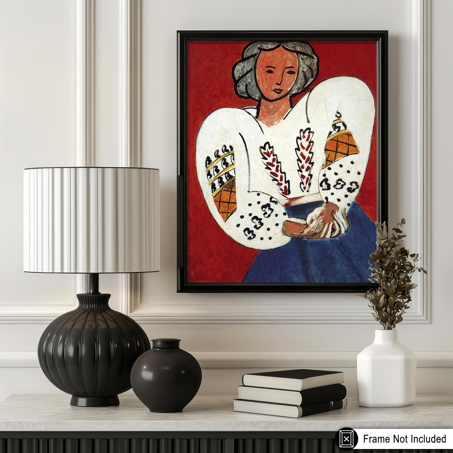 Poster Master Vintage Henri Matisse Poster - Retro La Blouse Roumaine Art - Expressionism Artwork - Portrait Print - Fauvism Piece - Classic Painting - Aesthetic Office Wall Decor - 16x20 UNFRAMED