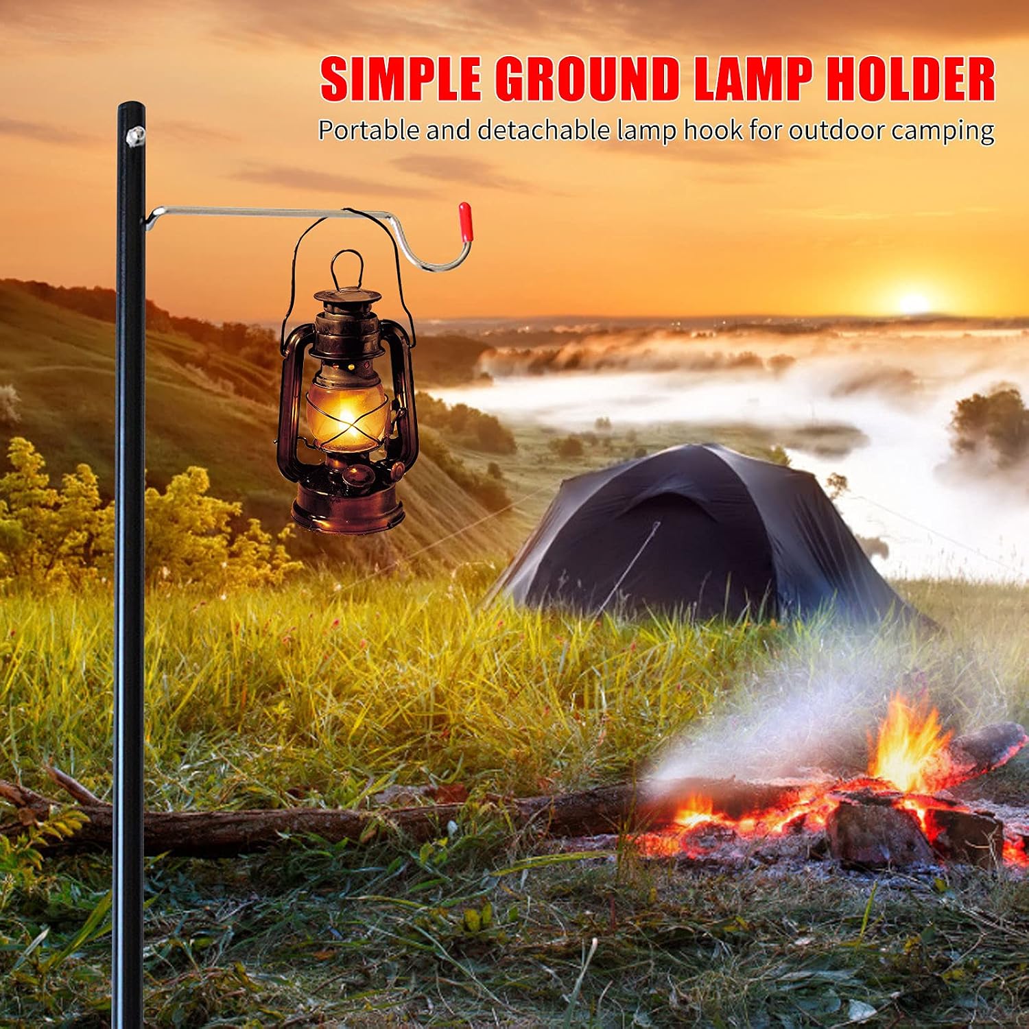 Outdoor Lantern Post — универсальная стойка для подвесного освещения, подходящая для кемпинга и рыбалки