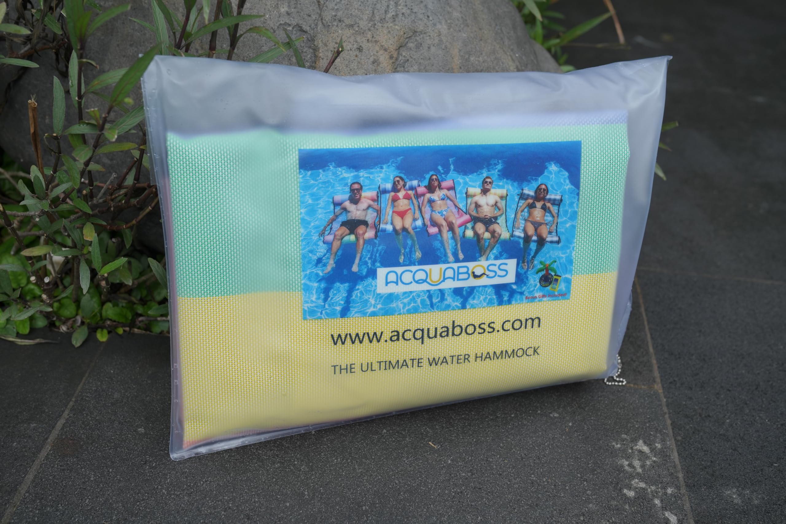 ACQUABOSS Water Hammock - Inflatable Swimming Pool & Beach Lounger, Lounge Chair Raft, Drifter, Saddle Float, Floating Bed & Floaties for Water, Summer Fun, Rest & Vacation - Pride