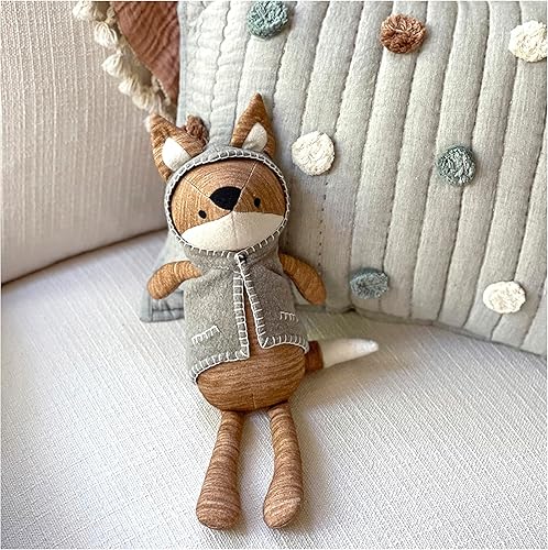Miniatura 2 de Crane Baby Juguete de peluche suave hecho a mano, compañero de bebé, regalo esencial de guardería para niños y niñas, juguete de peluche Frankie Fox