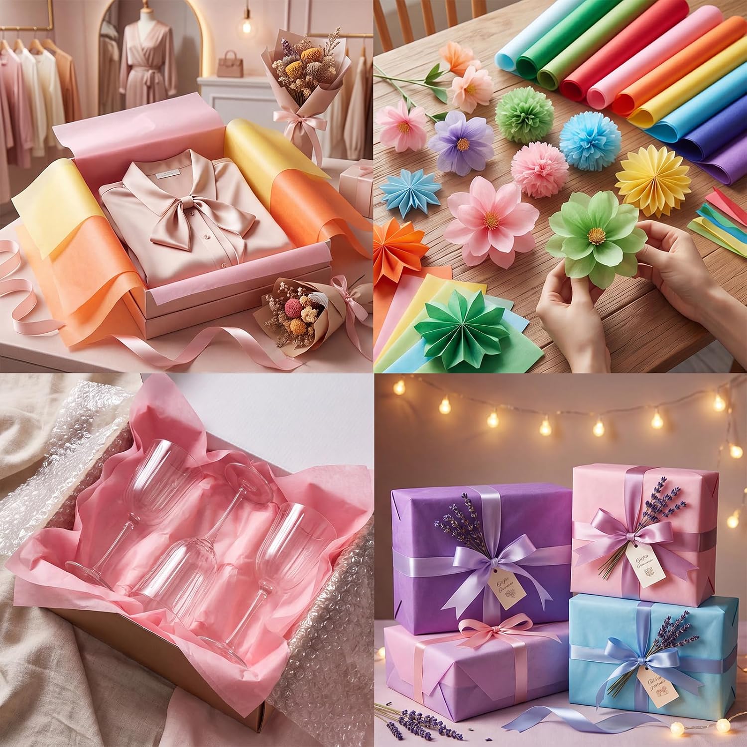 woric 360 Sheets Tissue Paper for Gift Bags & Crafts 20 X 28 in Multicolor image 5