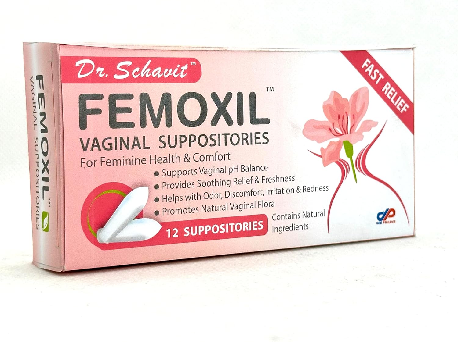 FEMOXIL Vaginal Suppositories - Natural Plant-Based Formula for Feminine Issue. All Natural Intimate Deodorant for Women. Restore Feminine pH Balance of The Vagina. Provides Fast Relief - Image 2