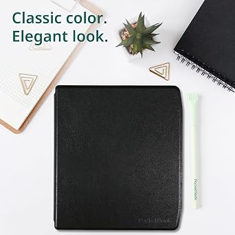 PocketBook E-Reader Cover for Era | Smart Sleep Function | 7-inch Shell Case | Durable Protection | Lightweight Cases Perfect for Travel | E-Book Reader Case in Black