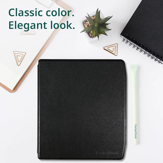 PocketBook E-Reader Cover for Era | Smart Sleep Function | 7-inch Shell Case | Durable Protection | Lightweight Cases Perfect for Travel | E-Book Reader Case in Black