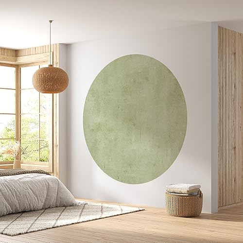 Miniatura 9 de Calcomanía de pared circular con estampado pastel, medio círculo, semicírculo, decoración de pared, geométrico, guardería, despegar y pegar,