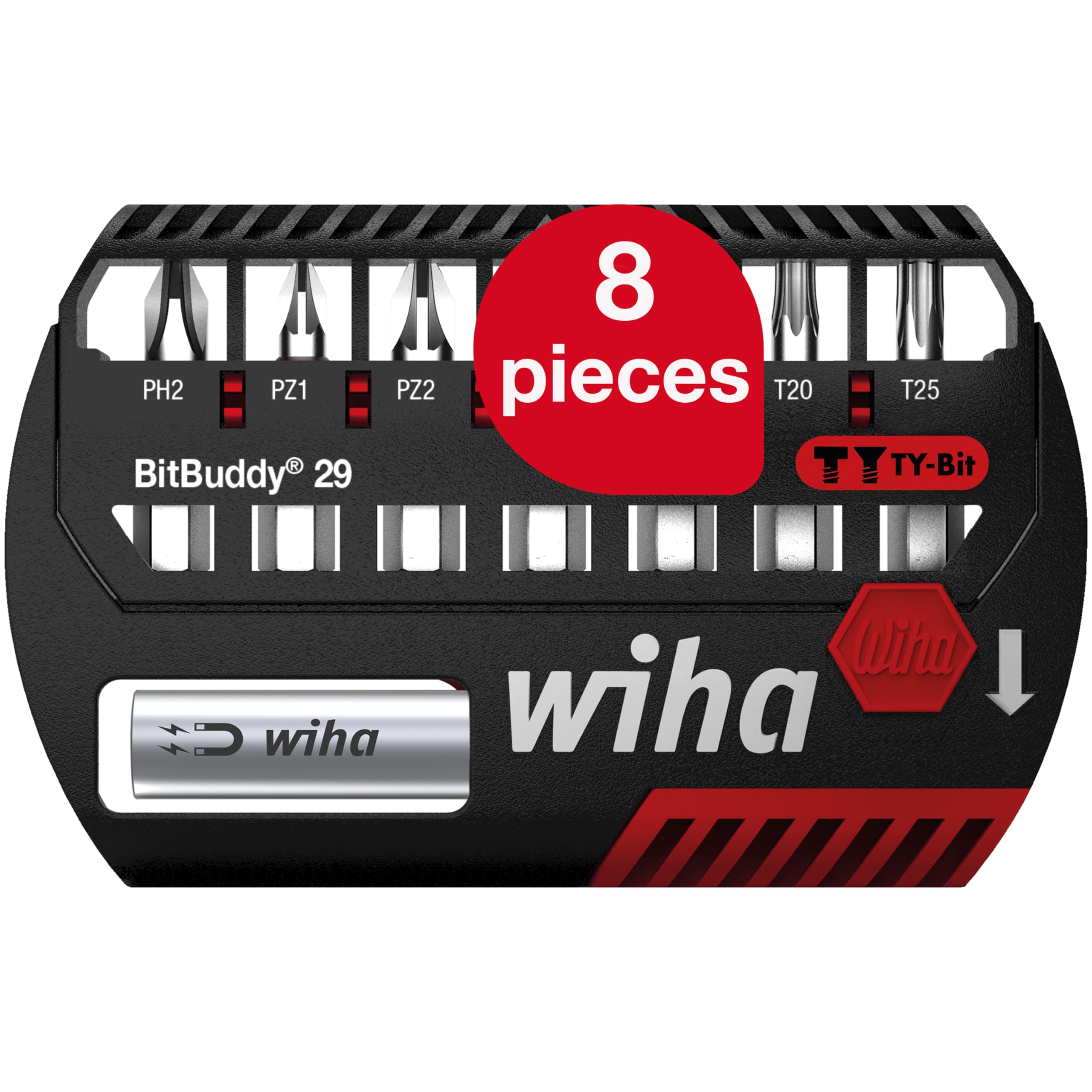 Wiha Bitbuddy Ty Bit Set, 8 Piece 4010995421373