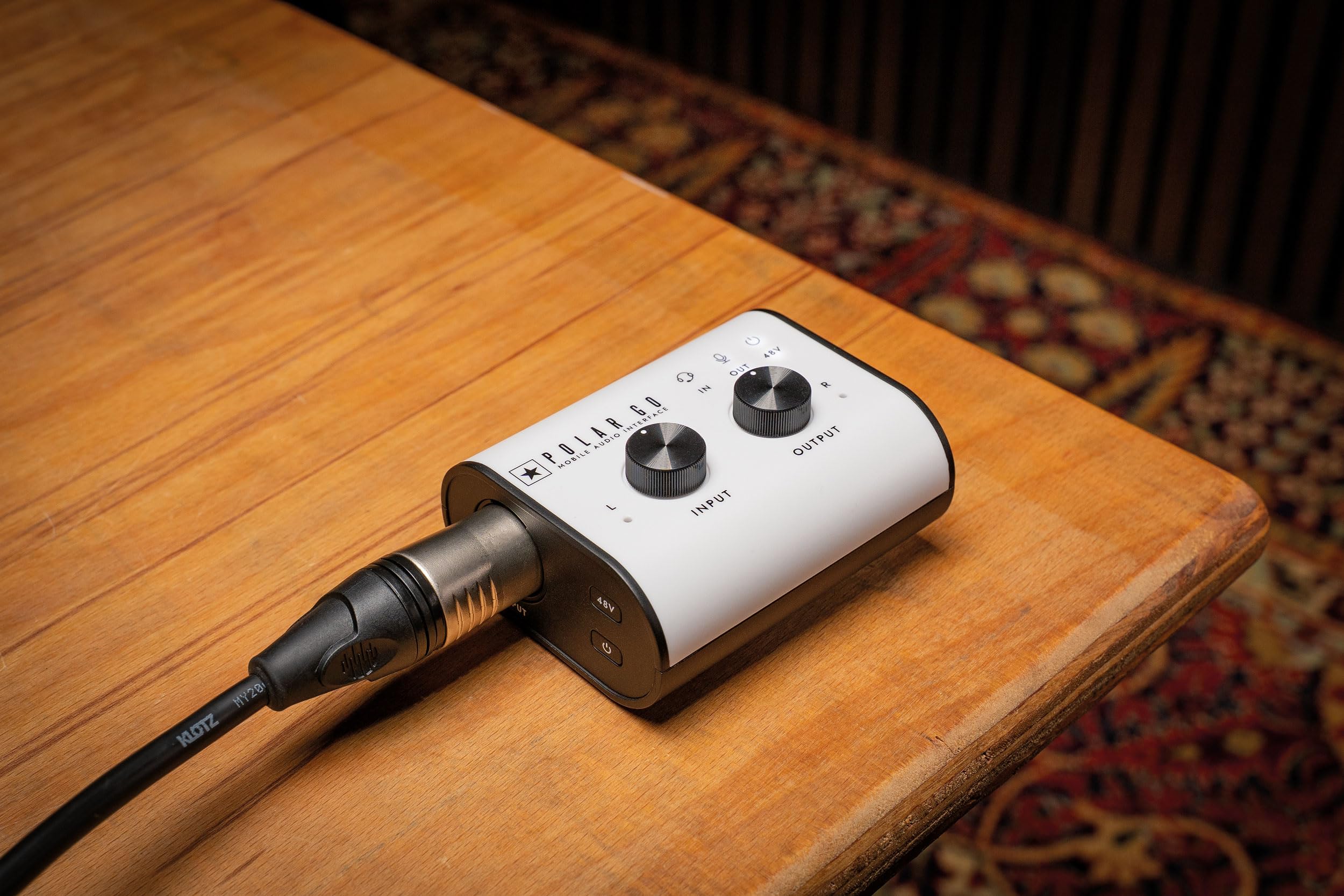 Blackstar Polar Go Interfaccia audio portatile con microfoni ProCapture a batteria per iOS, Android, Windows, Mac, ingresso USB-C XLR con app livestreaming e 4 ore di autonomia – Pocket Studio