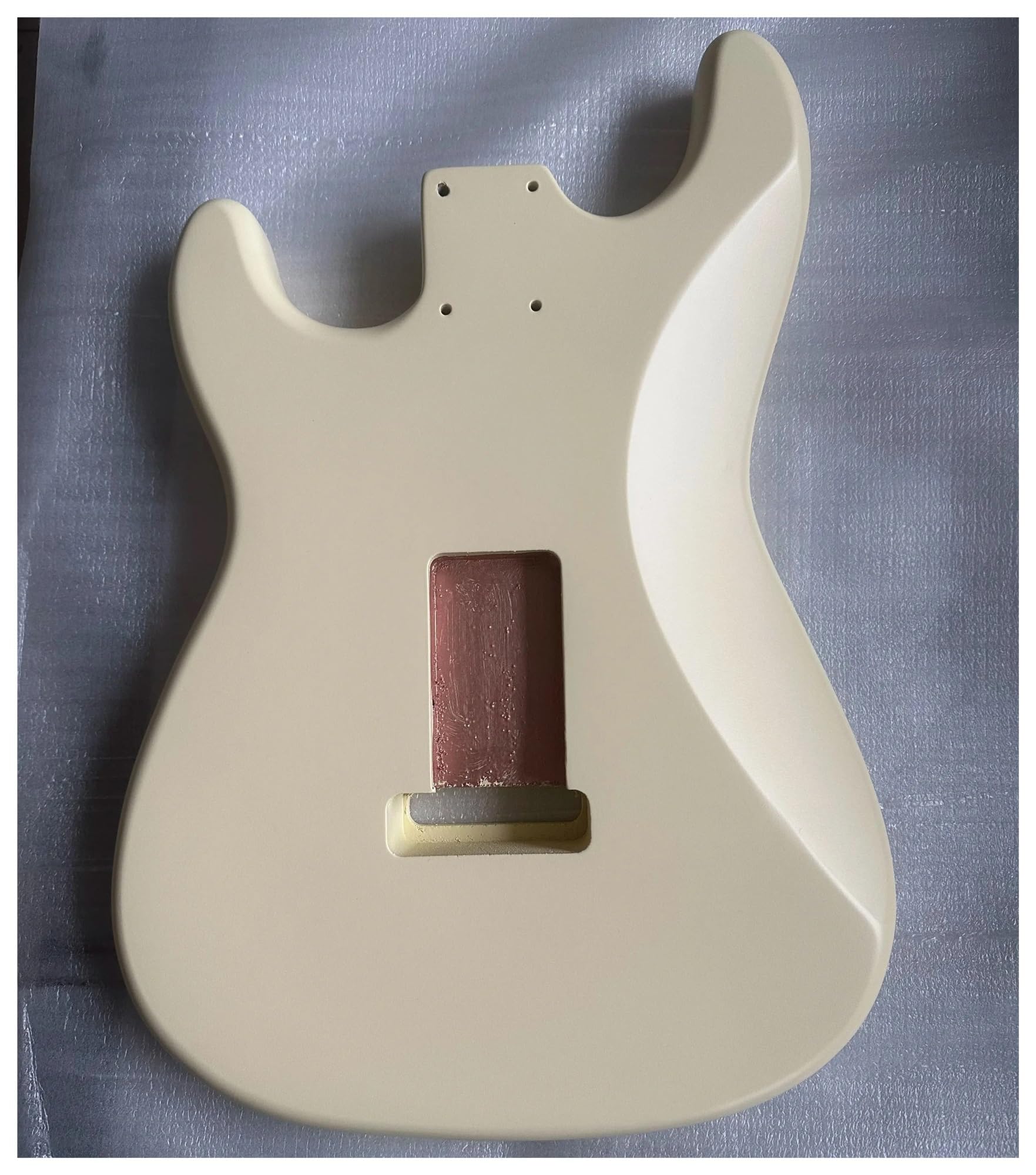Vernice nitrocellulosica opaca Giallo chiaro Latte Legno di ontano Corpo for chitarra elettrica ST Parte fai da te Canna TL(TL)