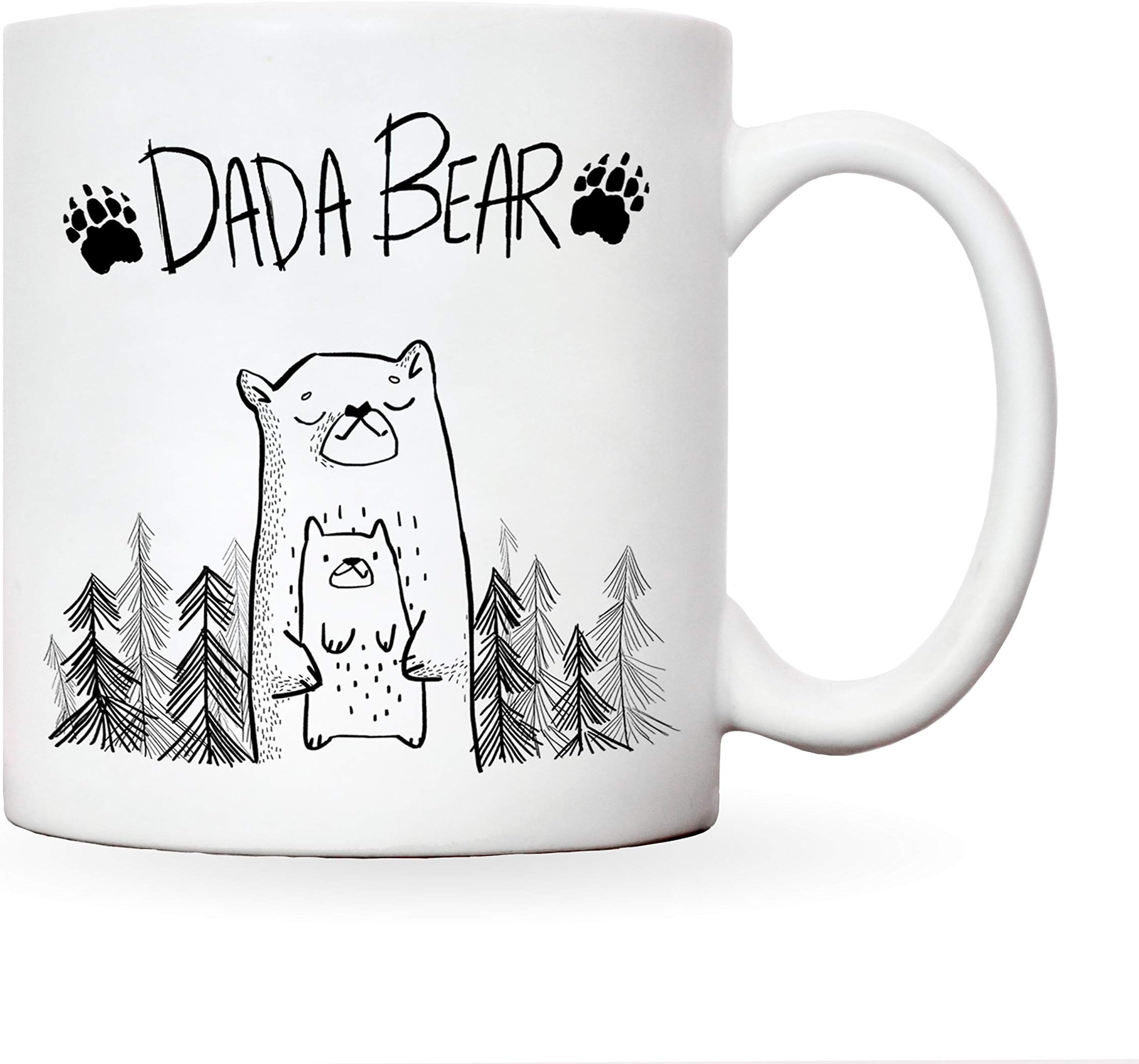 Daddy mug | Dada Bear | Fathers Day Cup presents from daughter or son | gifts for dads birthday | Christmas mugs dad my father or sibling gift | work cup