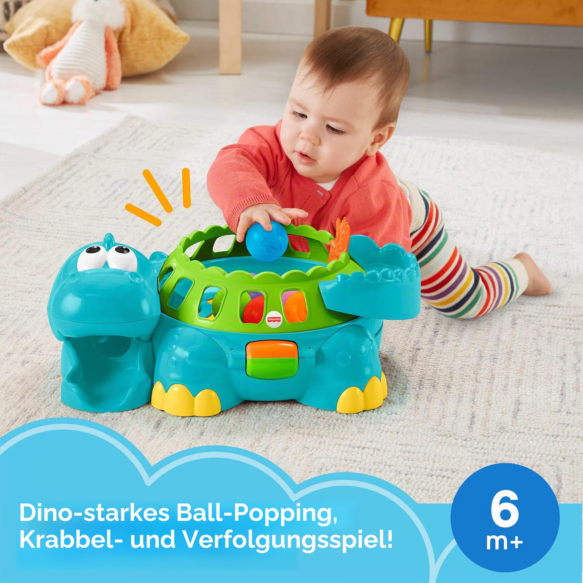 Mattel W1392 - Fisher Price Musikale Dino