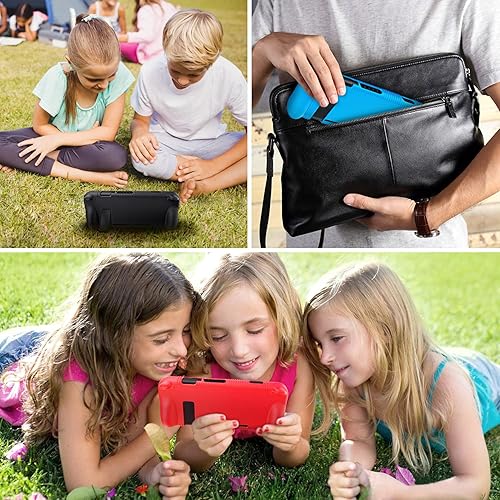 Miniatura 7 de FINTIE Funda de silicona compatible con Nintendo Switch - Suave antideslizante a prueba de golpes Funda protectora con diseño de agarre ergonómico,