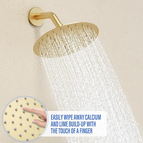 Miniatura 4 de Juego de grifo de ducha para bañera, kit de molduras para bañera y ducha con cabezal de ducha Rian de alta presión de 6 pulgadas, juego de cabezal