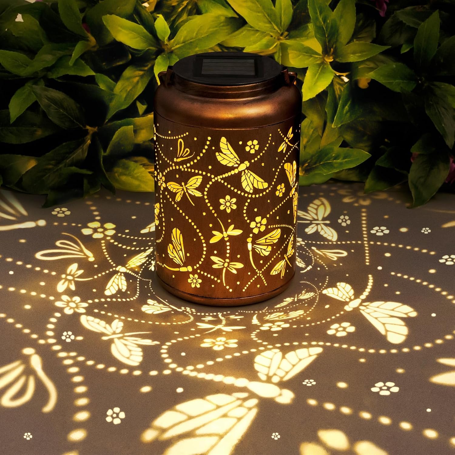 2 Pack Solar Lanterns Outdoor, Big Foot Gifts for Women Men Wife Big Foot Lantern Hanging Solar Lanterns Outdoor Waterproof for Patio Porch Garden Decor