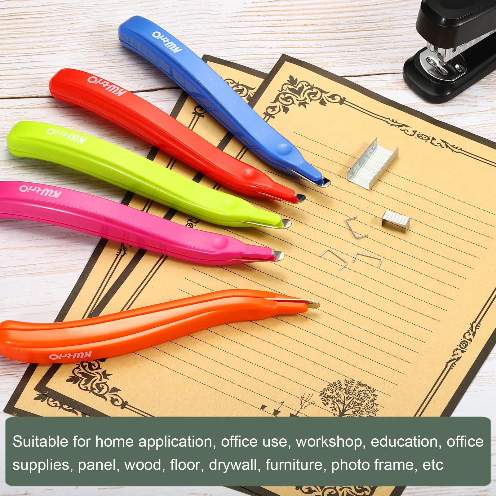 YOKIVE 3 Pcs Staple Remover, Office Magnetic Stapler Puller, Green - Image 4