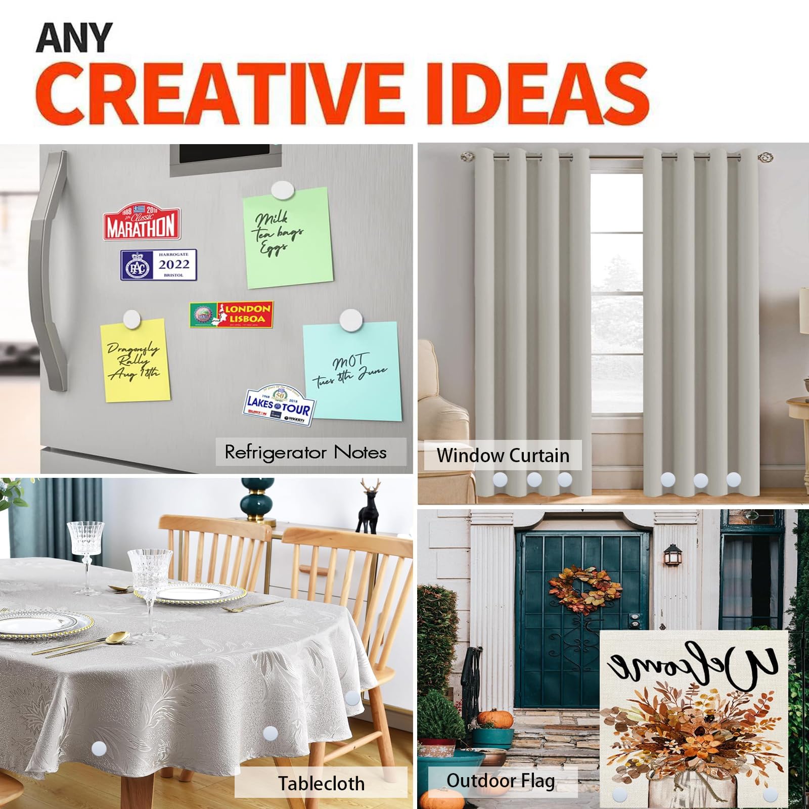 6 Paires Aimant Rideau, Aimant Rideau De Douche, Pince Rideaux Embrasse