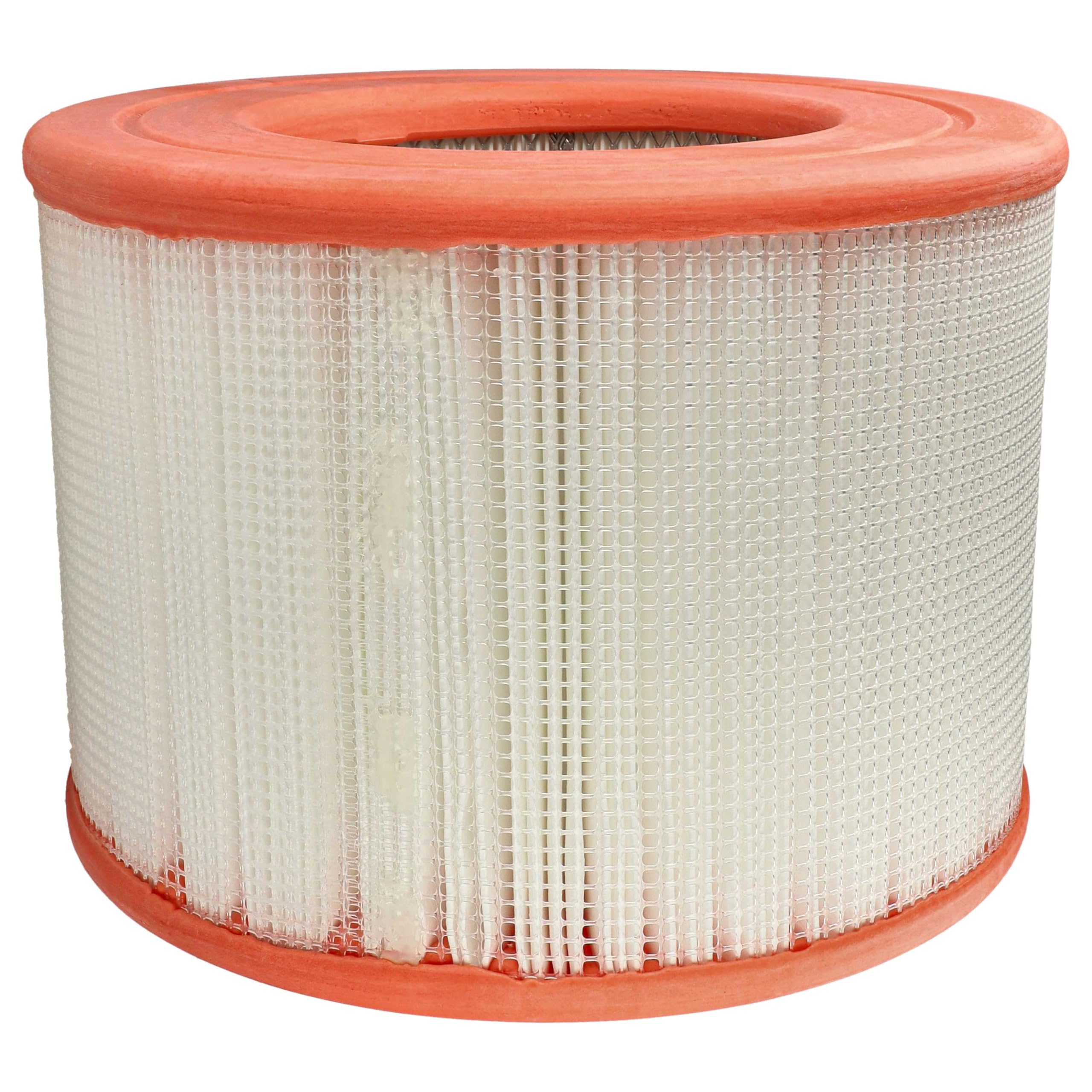Vhbw Orange, White Hepa Filter Compatible With Honeywell Da-5018E Air Cleaner - Spare Air Filter