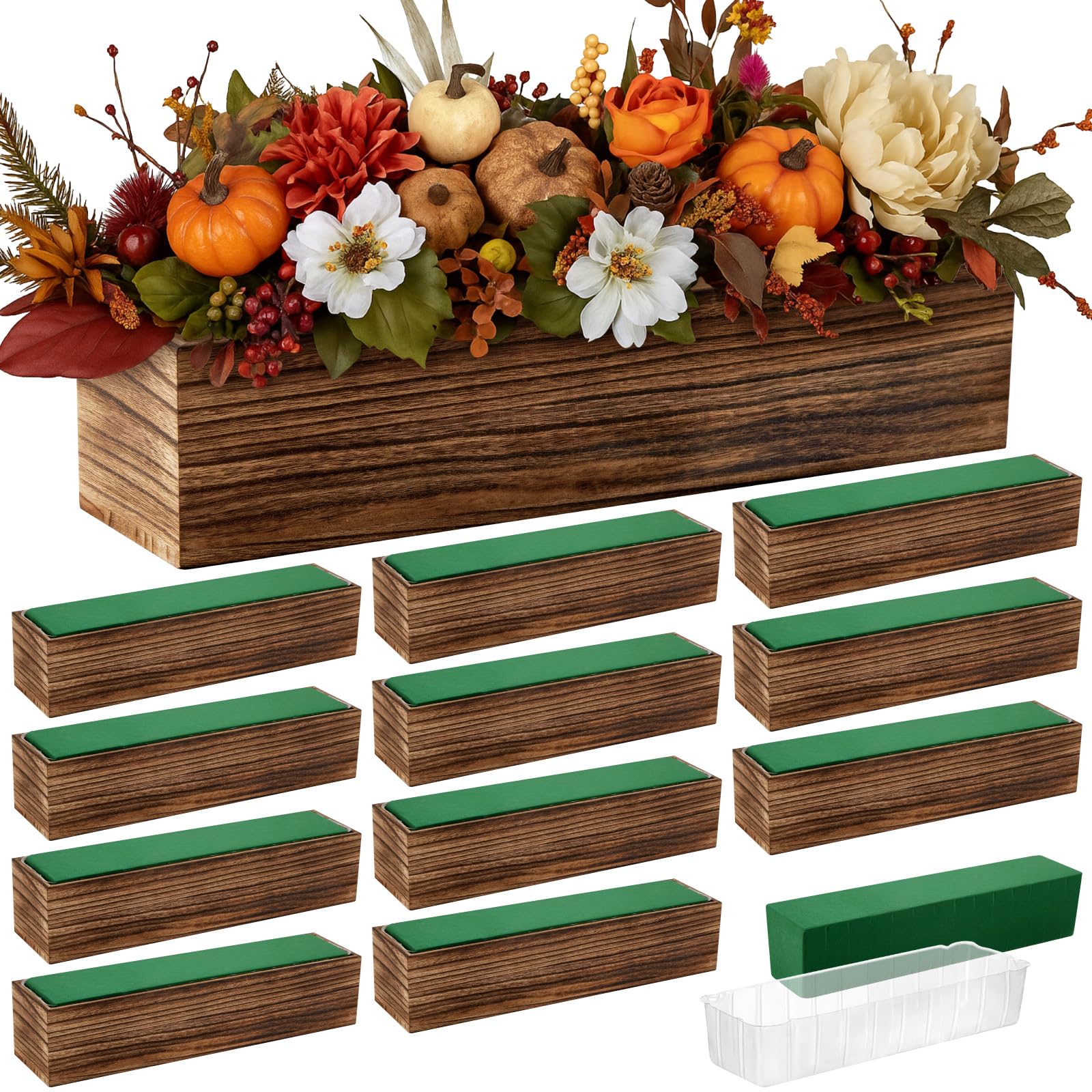 Boîtes en bois rustique Dandat pour centres de table de mariage champêtre