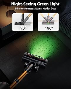 XenonLab Cordless Vacuum Cleaner, 75Mins/48KPa/600W Self-Standing Stick Vacuum Cleaners for Home, Rechargeable, Lightweight, Anti-Static&Anti-Tangle Brush, for Hard Floor, Carpet, Hardwoods, Pet Hair