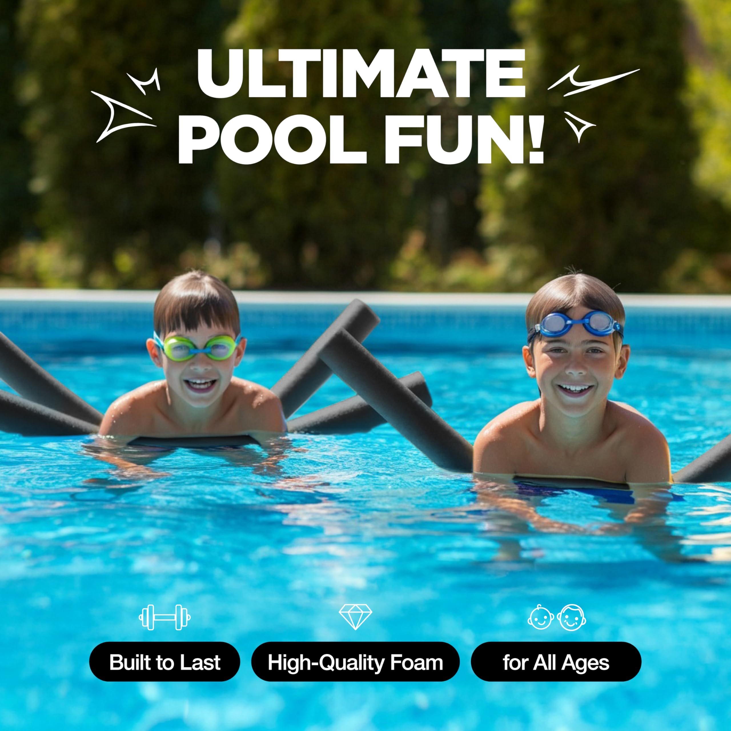 Play22 Schiuma per noodles da piscina, extra densa, multiuso