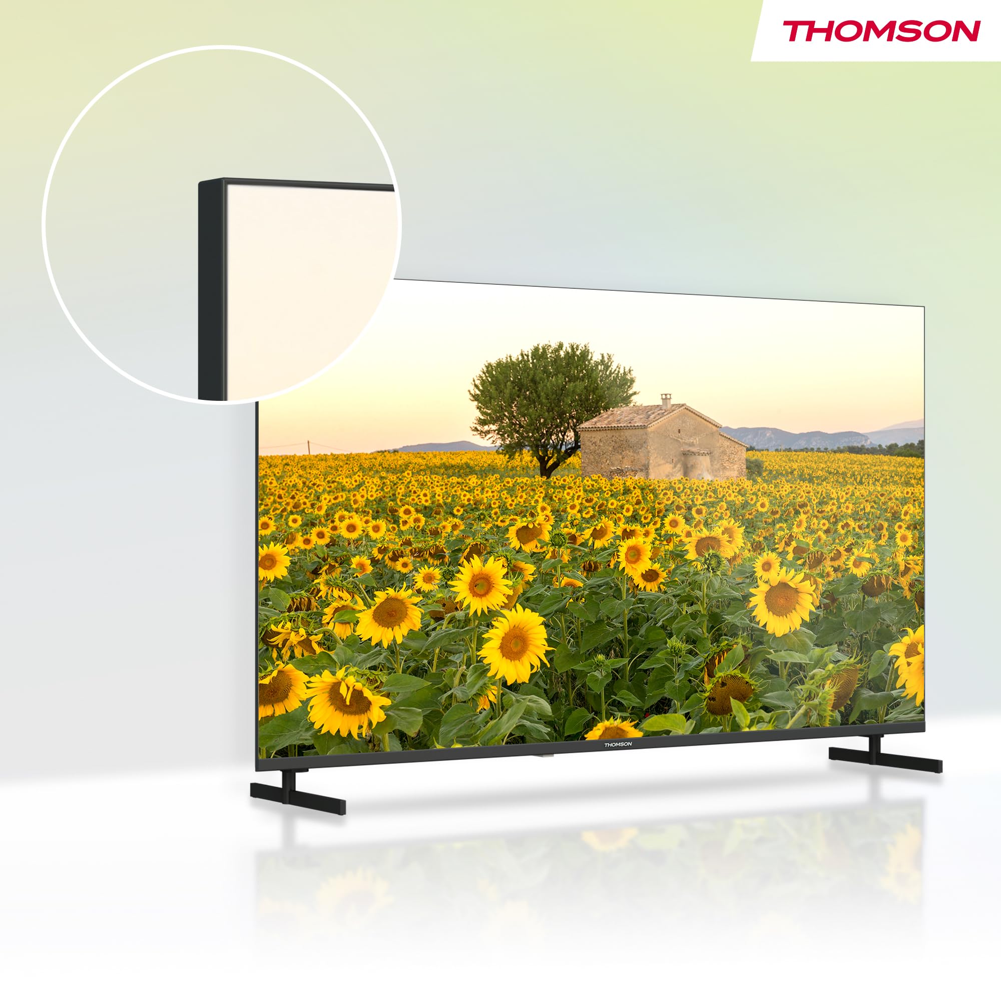 THOMSON 32 Pouces (80 cm) LED HD Smart Android TV, Google Assistant, Wi-FI, Dolby Digital, Bluetooth, Triple-Tuner (Câble-Satellite-Antenne), HDMI, CI, A Panneau- 32HA2S13