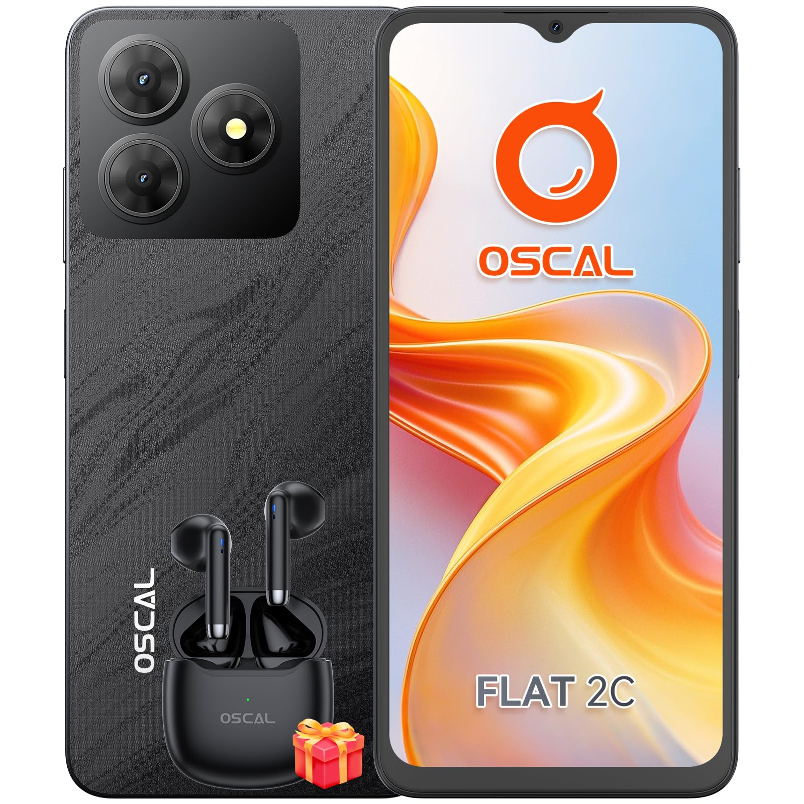 Amazon | PDC-Flat2C スマホ-Blue | OSCAL | スマートフォン本体