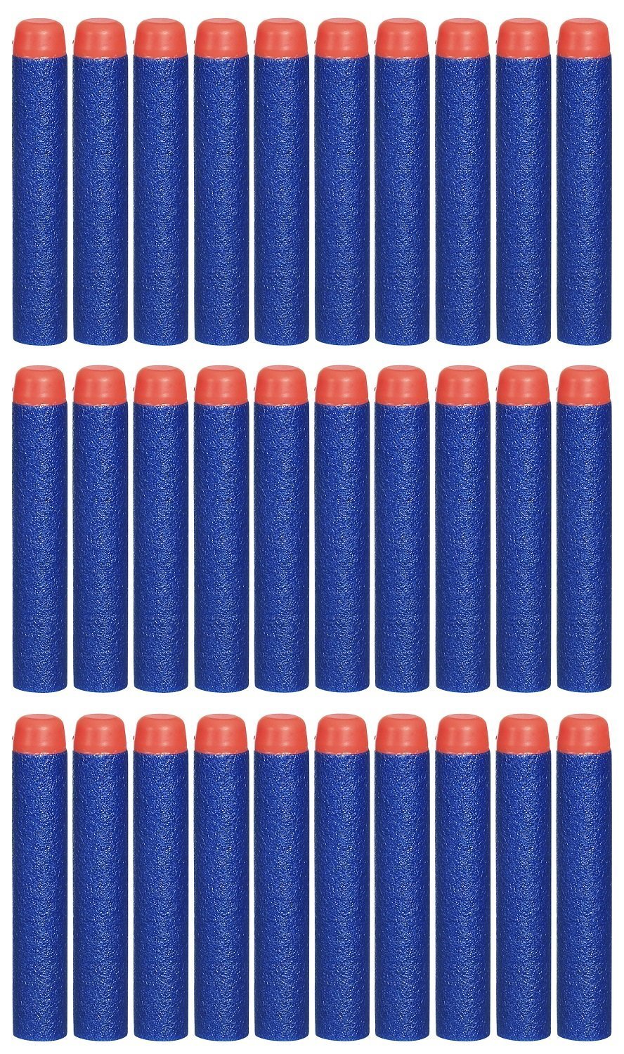 36 Months Plastic Foam Bullets Pack Compatible For Nerf N-Strike Elite Toy Guns (Blue, 100)