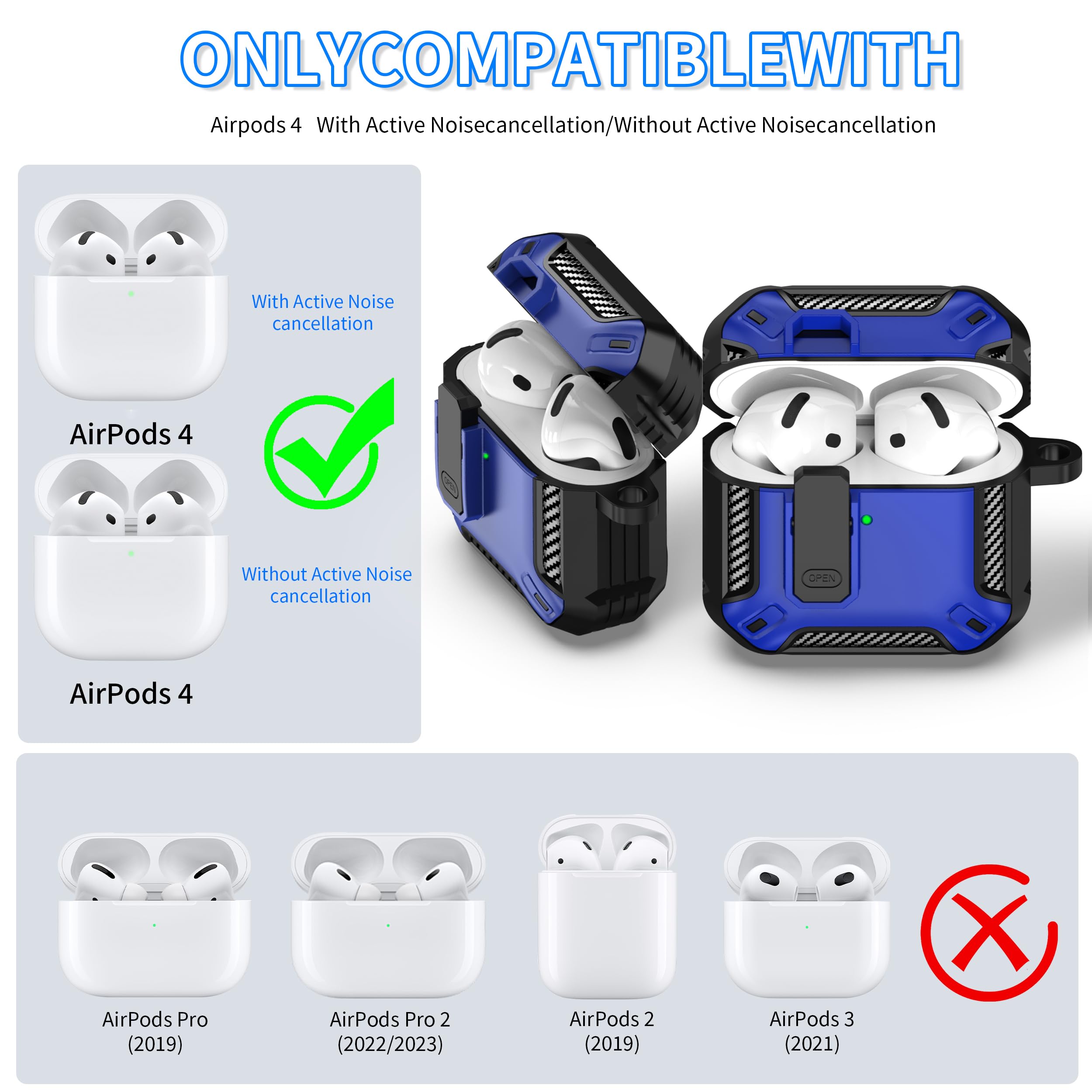 Amazon | RFUNGUANGO AirPods 第4世代ケース AirPods 第4世代ケース
