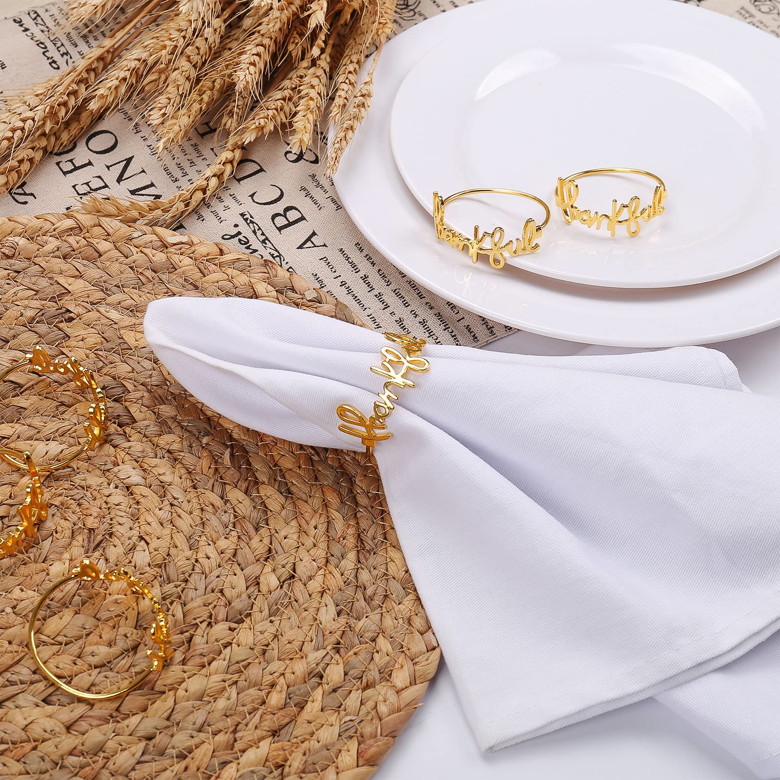 Lot De 12 Ronds De Serviette Argentés - Décoration De Table élégante Pour Mariage, Noël, Fêtes Et Réceptions