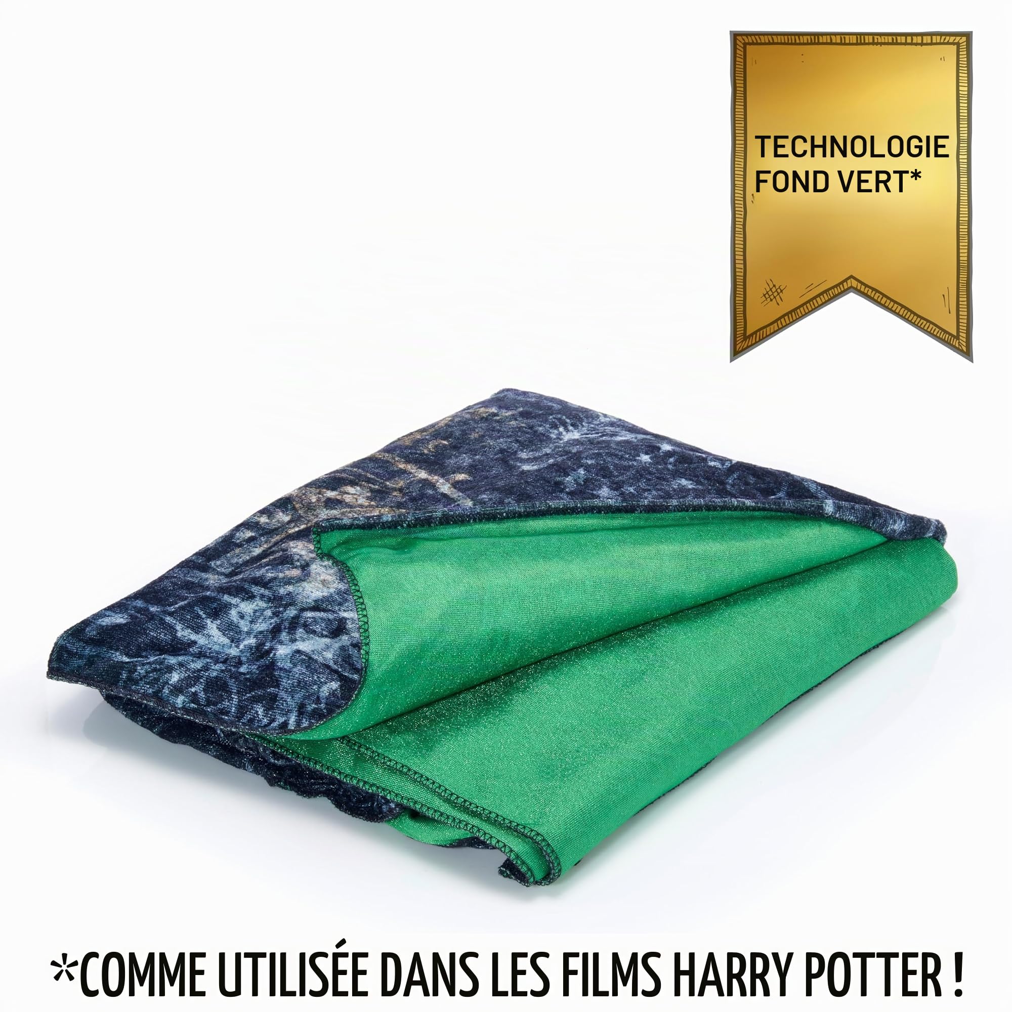 WOW! Stuff Real FX Cape d'invisibilité Harry Potter, Vert, Junior