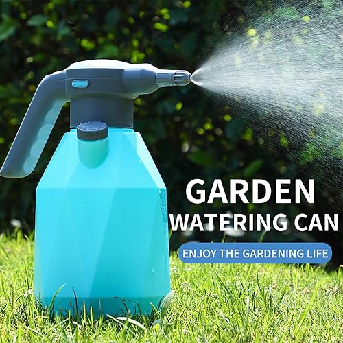 Miniatura 2 de Botella de agua con atomizador azul de 3 litros0.793 galones, pulverizador de batería recargable para plantas, rociador automático de plantas