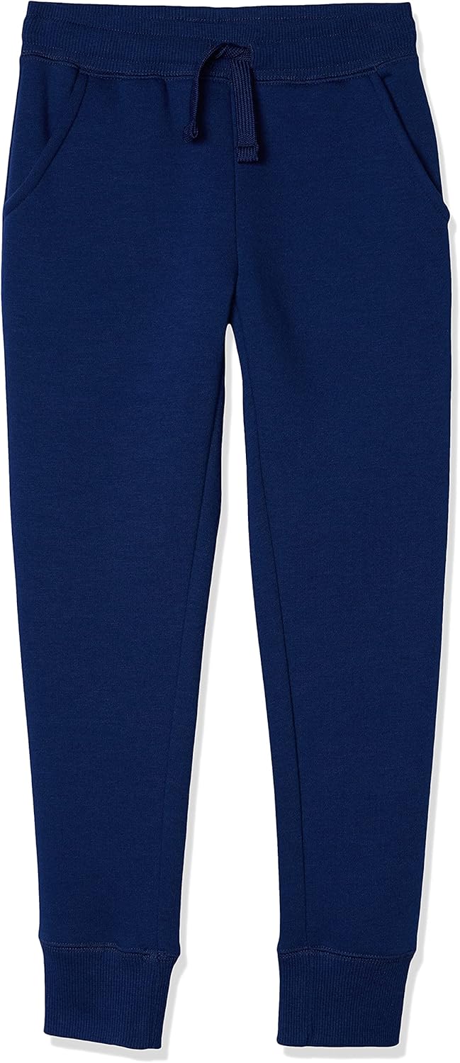 Amazon Essentials Girls and Toddlers' Sweatpants, Multipacks 1 Navy Small