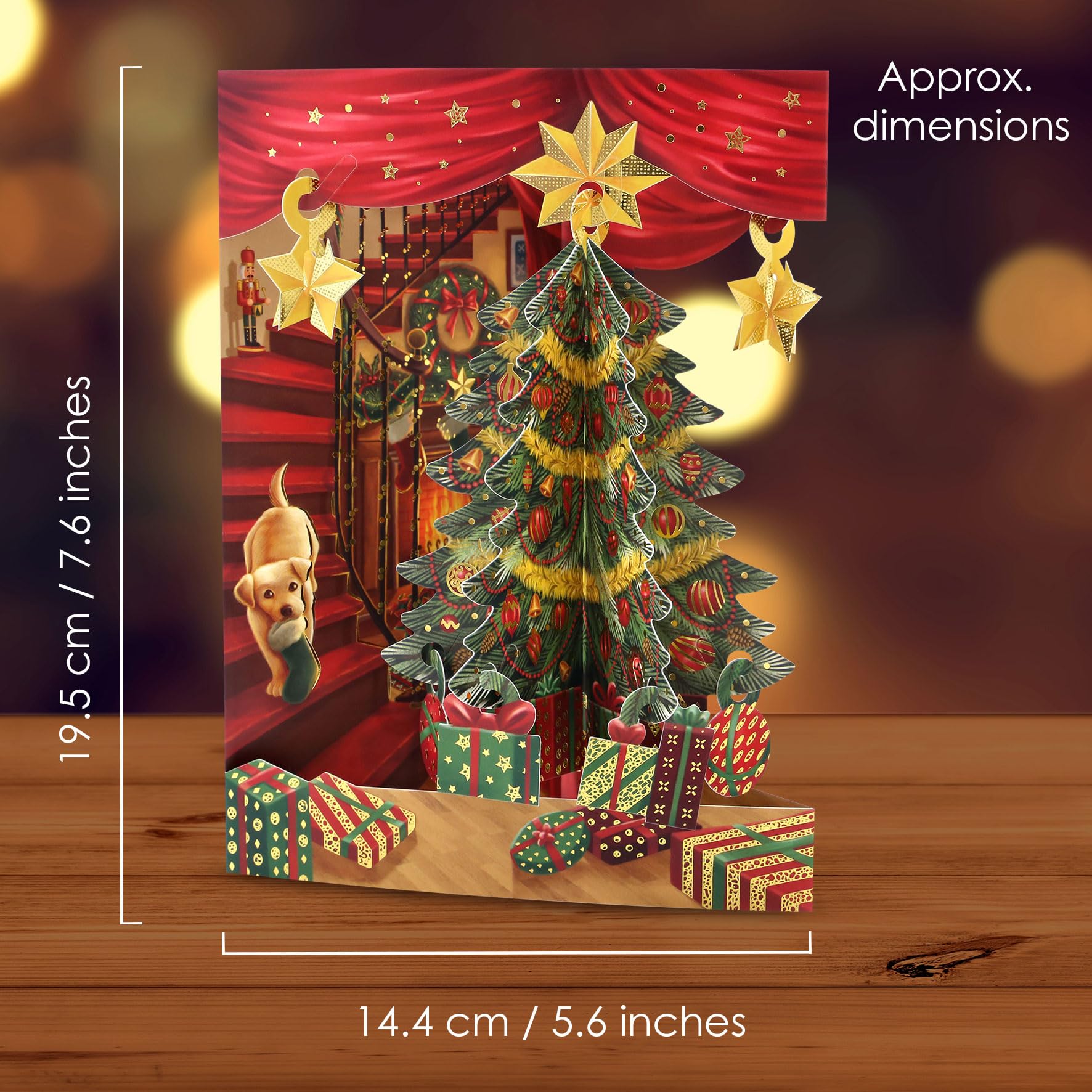 Likes Shopping | Santoro Swing Cards XMAS 3D kerstkaarten - Wenskaarten - Stationery