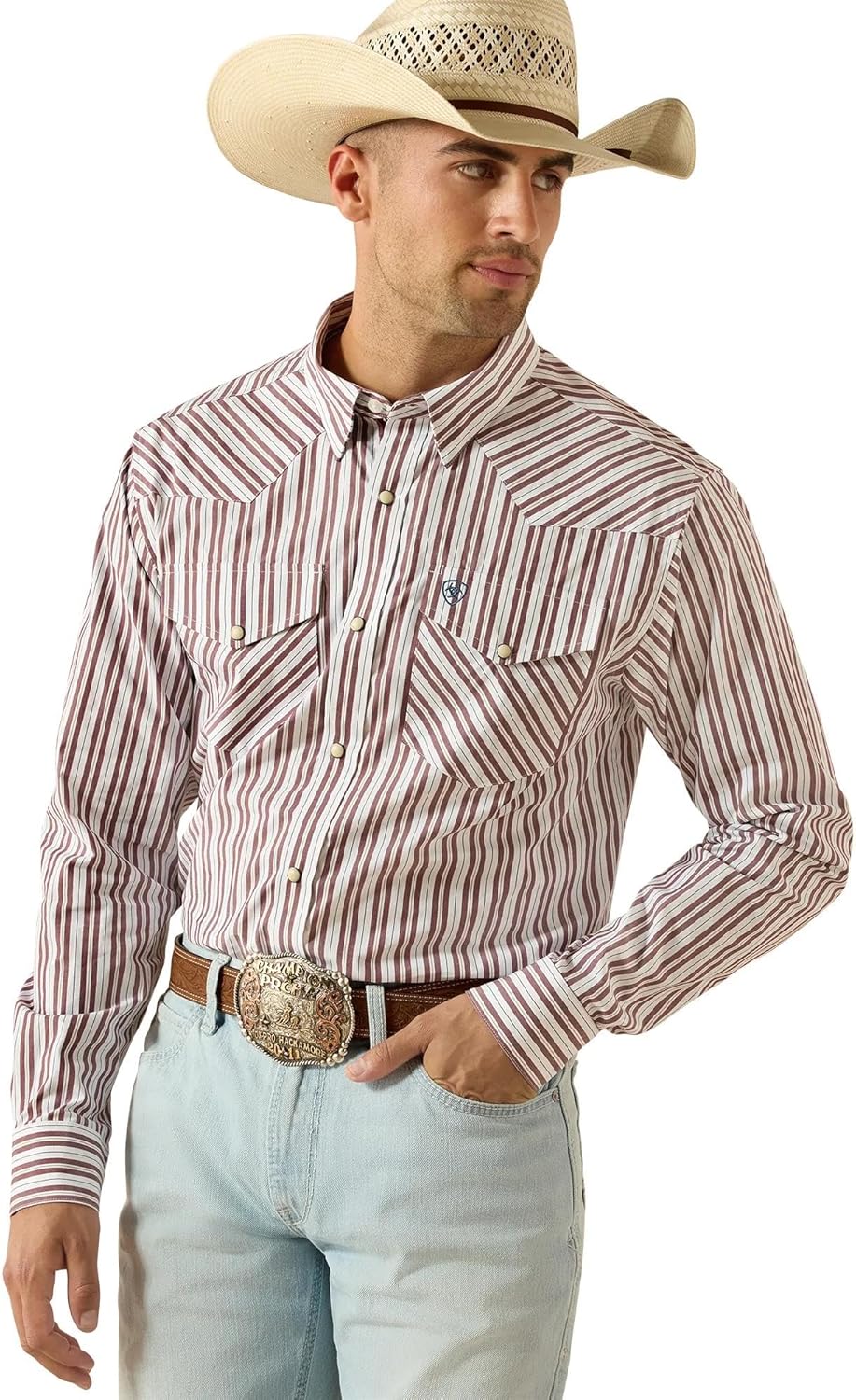 ARIAT Men's Pro Series Trae Fitted Snap Shirt
