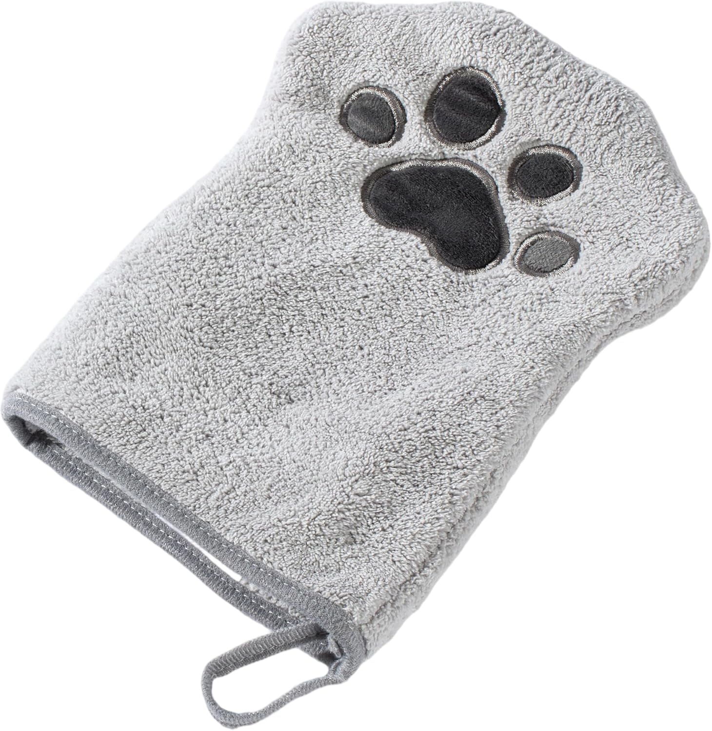 Muddi Mitt Microfiber Reusable Pet Wipes Grooming Towel Glove | Machine-Washable, Soft, Double-Sided Bath Mitt Replaces Wipes | Dirt Odor Removal | Gentle Paw Coat Cleaner | Dogs & Cats (Single Mitt)