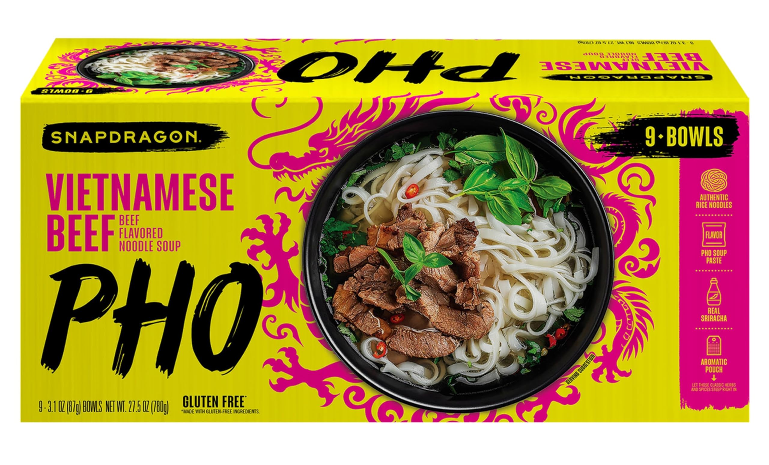 Snapdragon Vietnamese Pho Bowls (9 X 2.1 Oz)Total Net Wt (18.9 Oz),, ()