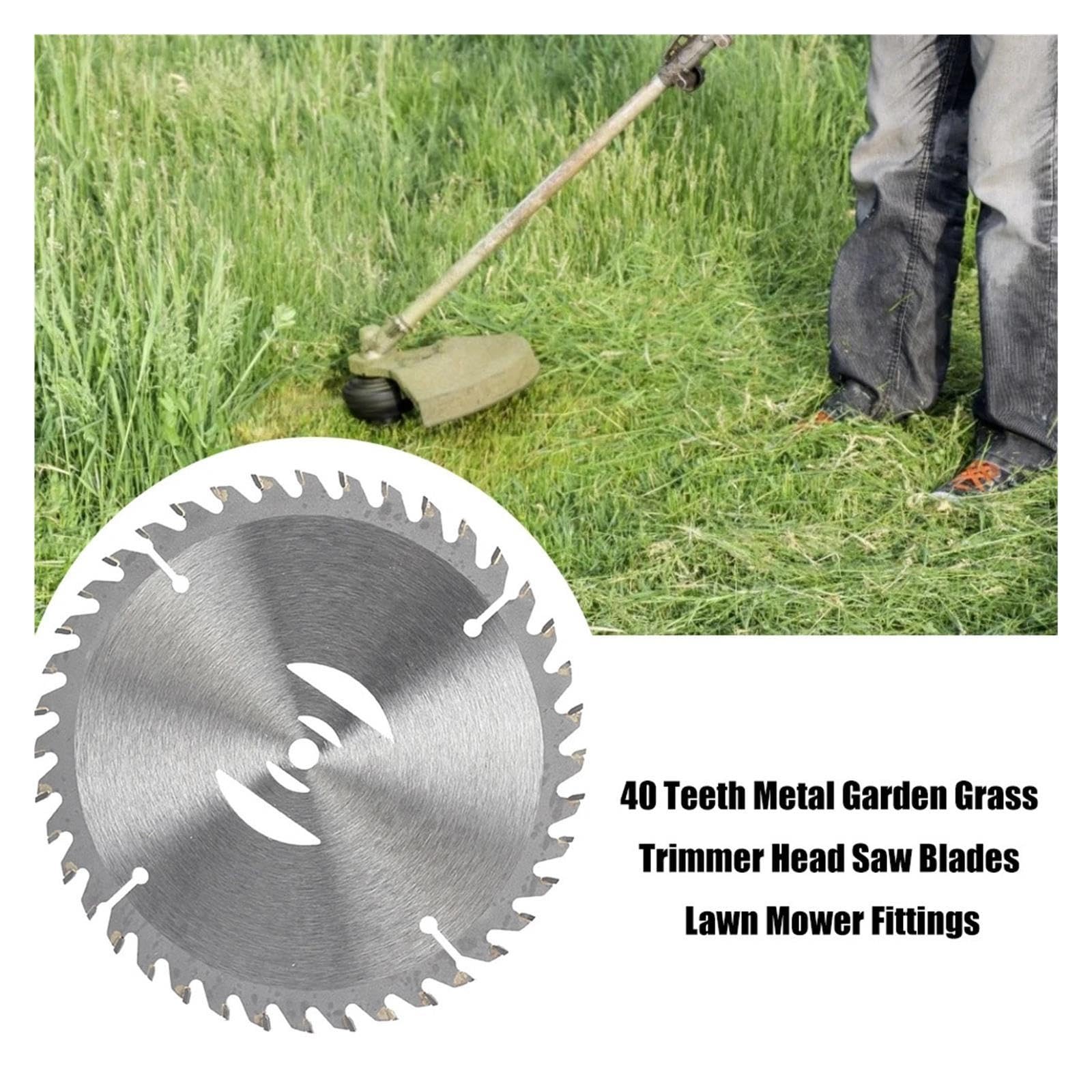 Weeder Saw Blades Metal Garden Grass Trimmer Head Saw Blades Lawn Mower Tings 40 Teeth For Garden Tool Accessori Lawn Mower Blade(3 Pack)