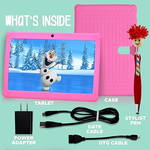 Miniatura 2 de Pyle Tablet Android de 10.1 pulgadas con pantalla HD de 1080p, cámara dual, compatibilidad WiFi, procesador de cuatro núcleos, tableta infantil de