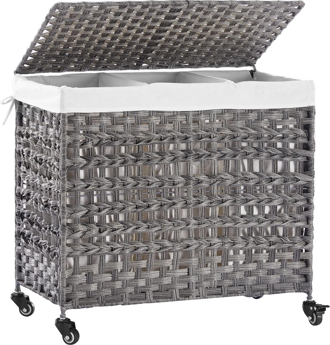 Fiona's magic 140L Large Laundry Basket with Wheels, Laundry Hamper