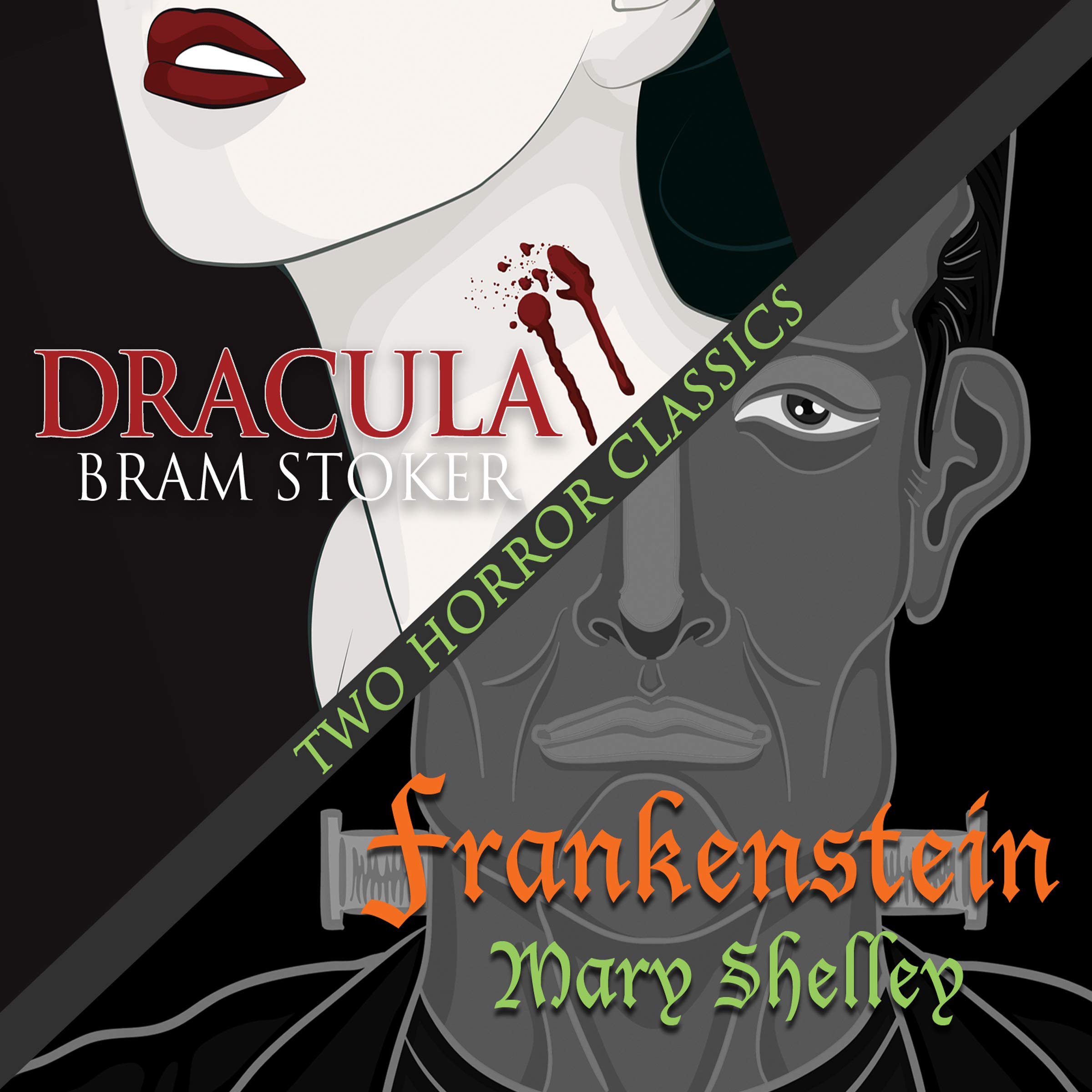Cover art for Two Horror Classics: Frankenstein and Dracula