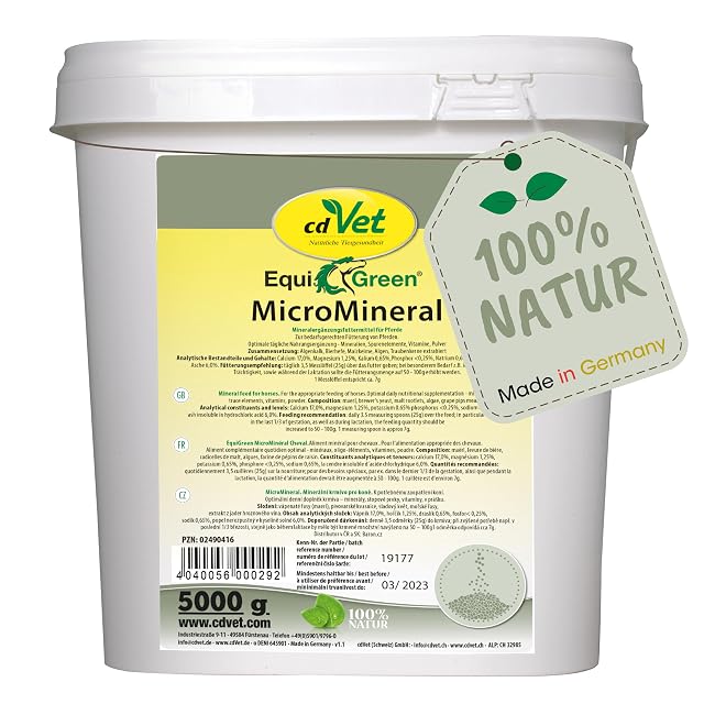 cdVet Naturprodukte EquiGreen MicroMineral 5 kg - Caballo - suministro de micronutrientes