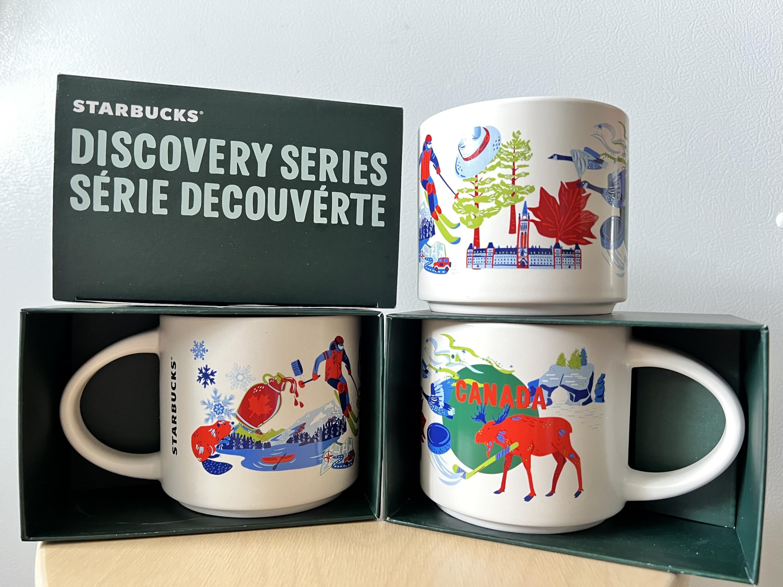 Starbucks Discovery Series Canada Ceramic Mug, 14 Oz, White, 14 fl oz