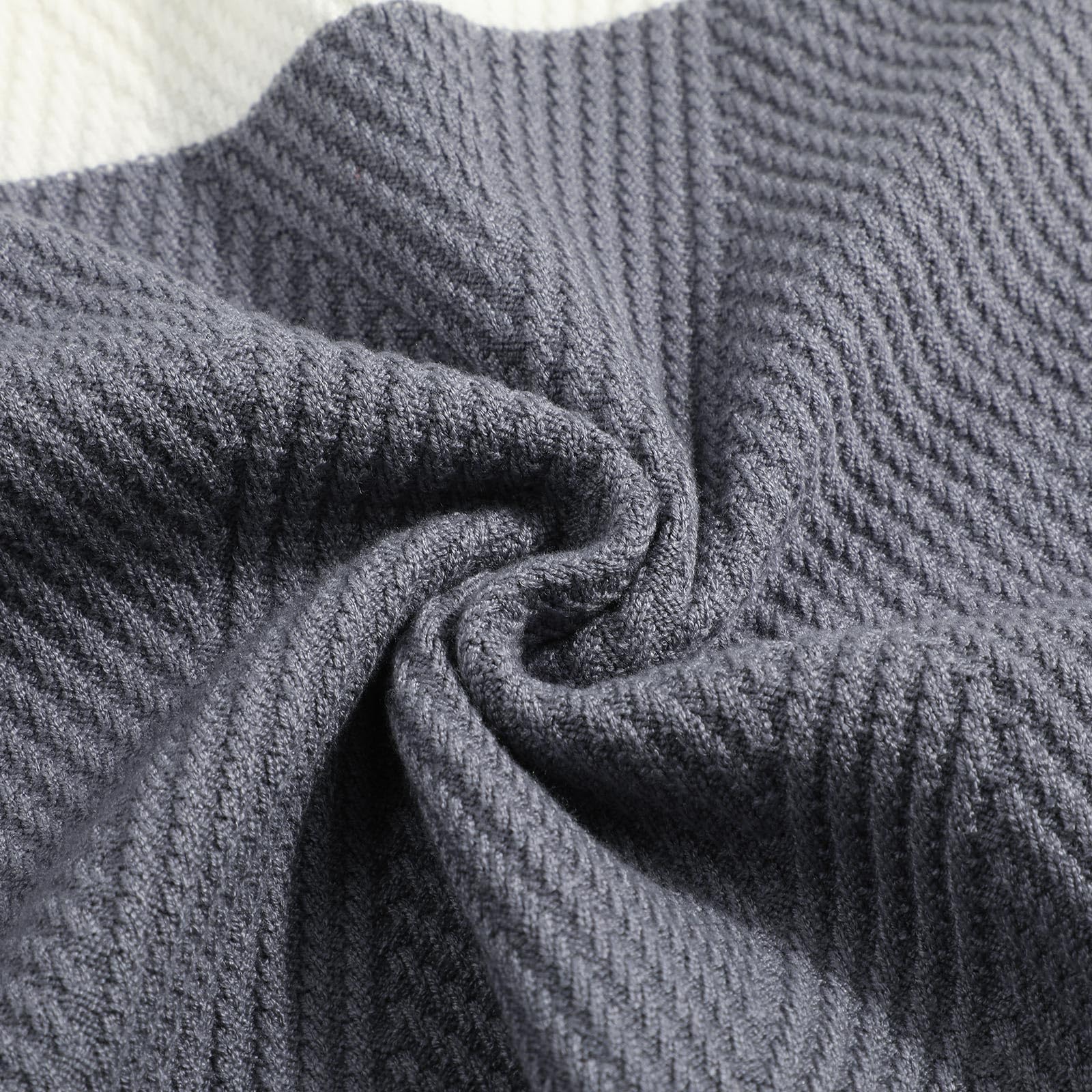 Genfien Jersey para Hombre Jersey de Cuello Redondo Jersey de Punto para Hombre Básico Cálido