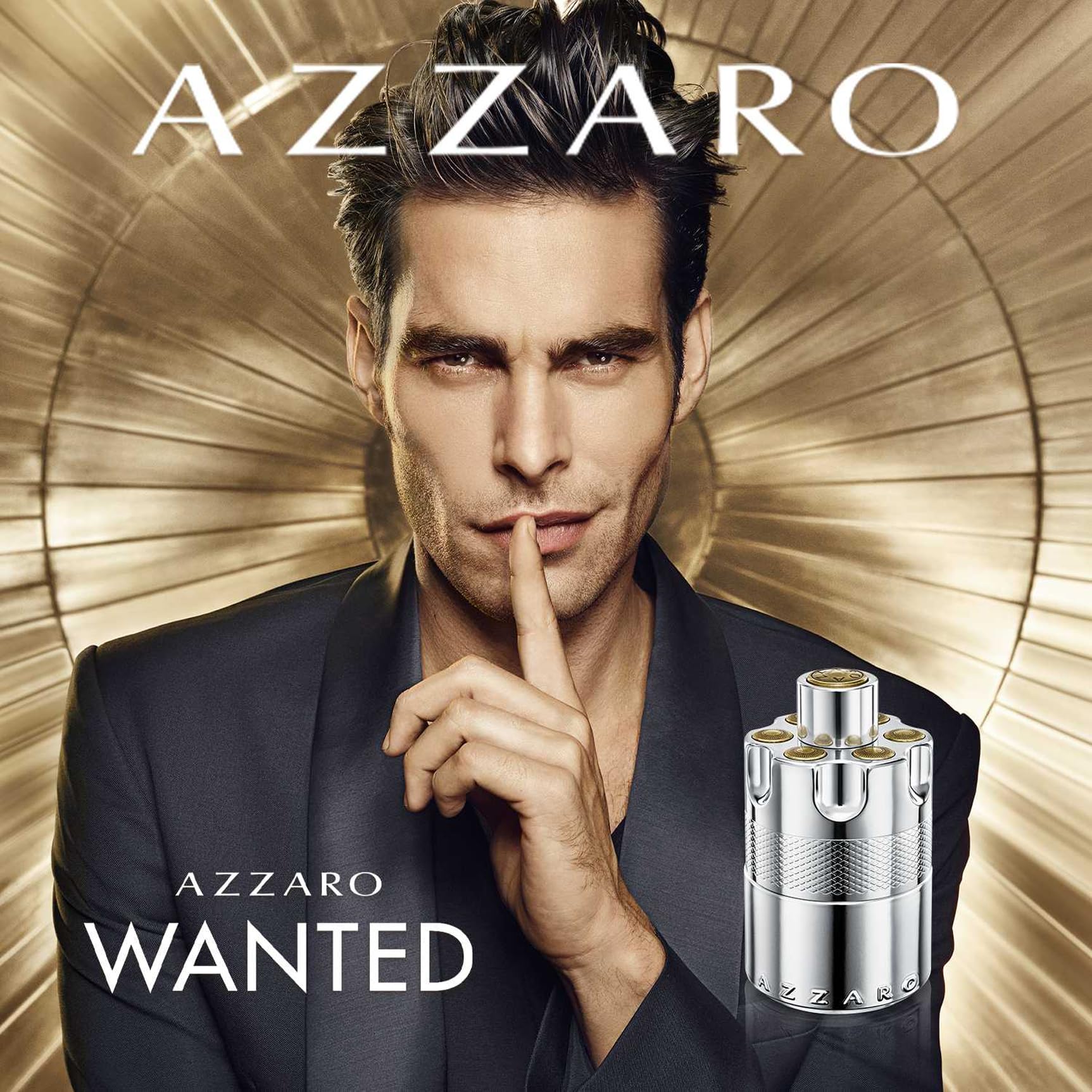 Azzaro Wanted, Eau de Parfum, Aftershave para hombre, Vibrante Aroma Amaderado Especiado, Fragancia Intensa para hombre, 100ml