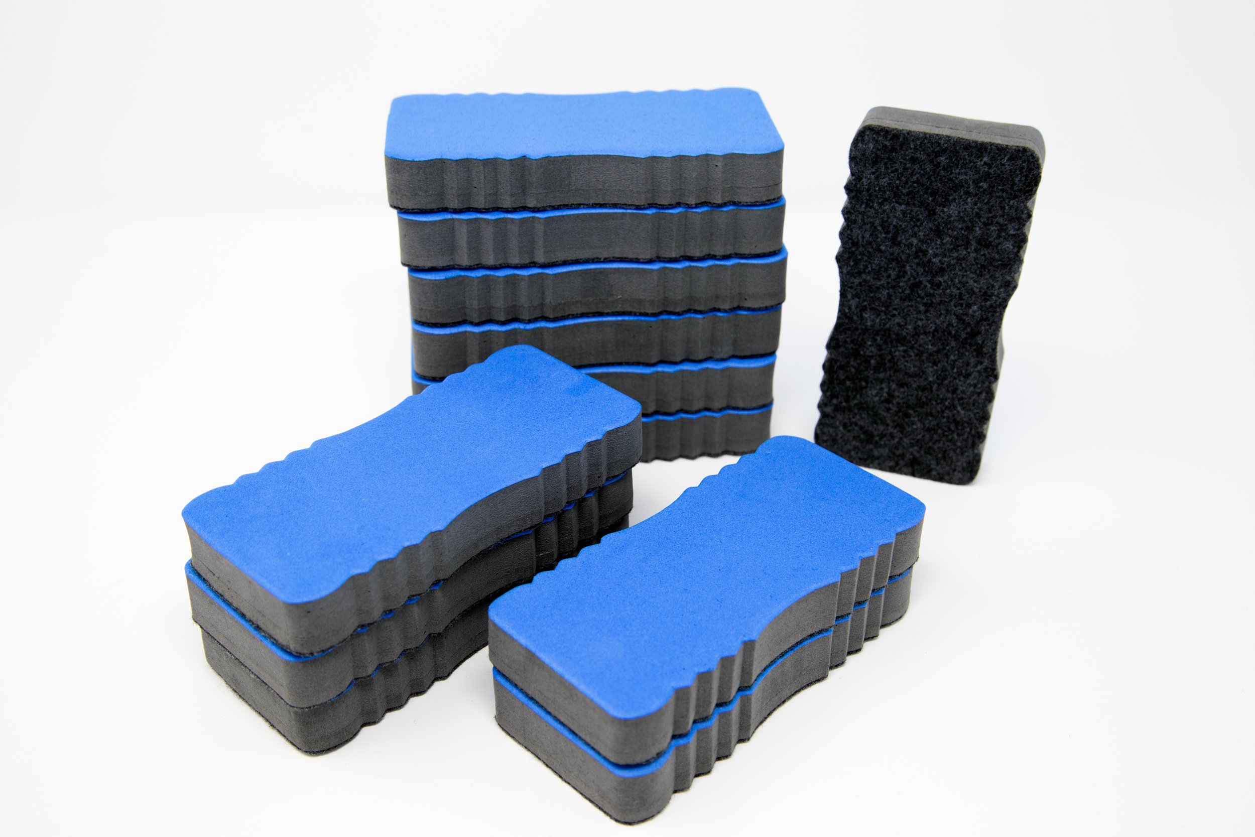 Magnetic Dry Erase Erasers - 12 Whiteboard Erasers - Magnetic Erasers 12 Pack - White Board Erasers Set of 12 - Teaching Supplies - Back to School Supplies