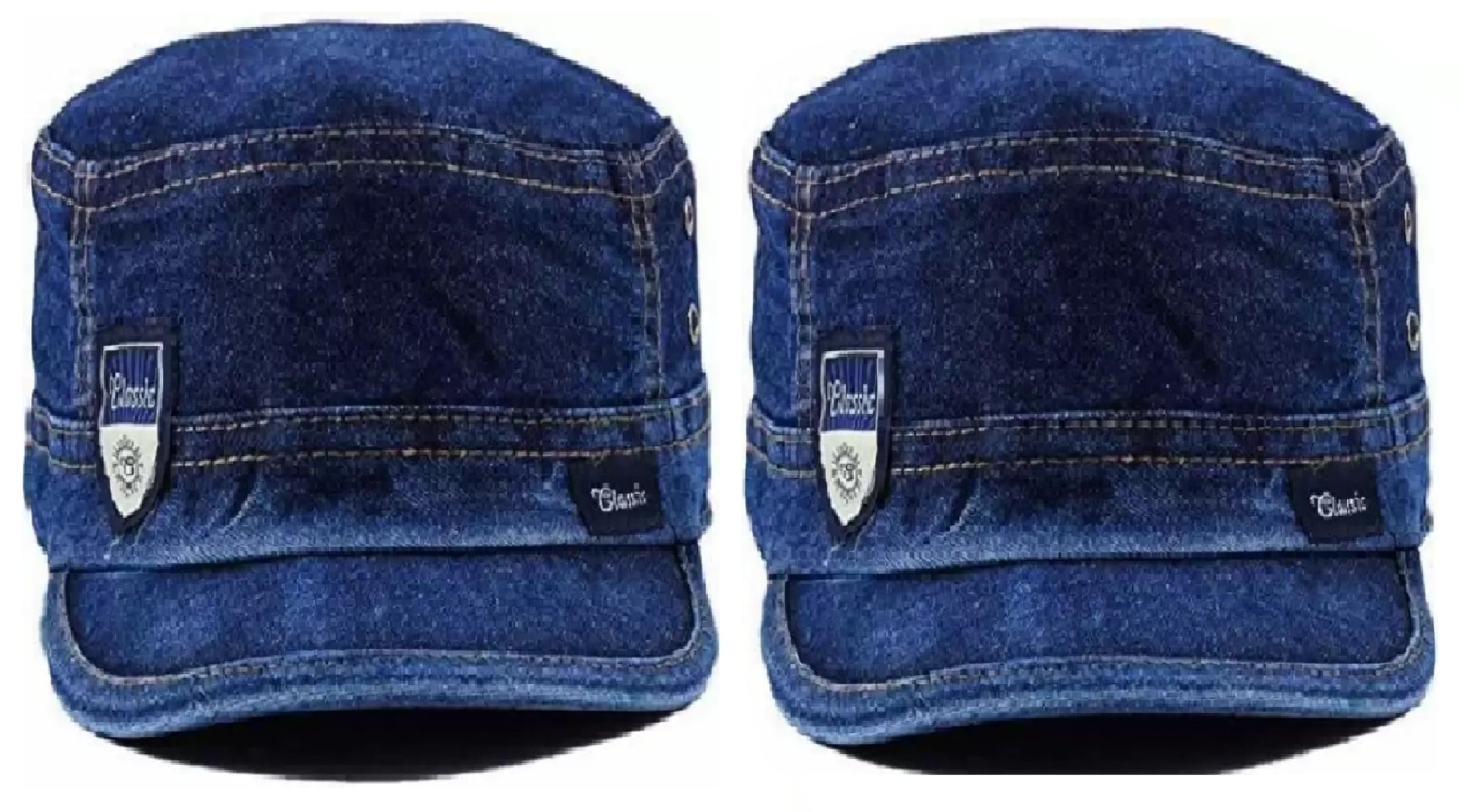FY LANE Men's & Women's Unisex Denim Cap (Blue Black_Free Size) (Pack of 1)