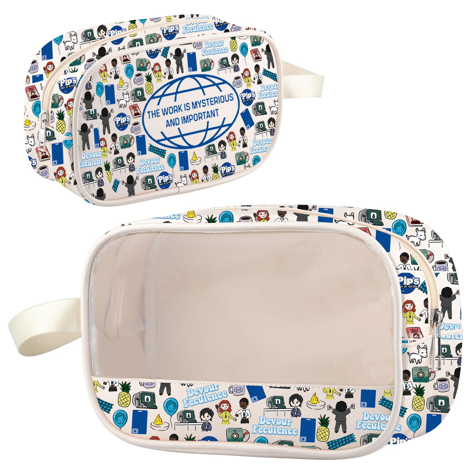 Lumon Industries Makeup Bag MDR Group Gifts Mark and Helly Gifts Macrodata Refinement Dept Gifts (TheWorkIs clear2)